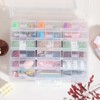 Novelinks Stackable Plastic Clear Storage Box Containers with Latching Lid