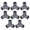 PATIKIL 8pcs 25mm 3 Way Elbow Pipe Fitting UPVC Joint