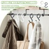 TRKETK Pack of 12 Plastic S-Hooks Flexible Neck for Easy