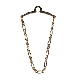 Competition Inc. Men's Figaro Style Link Tie Chain, Gold