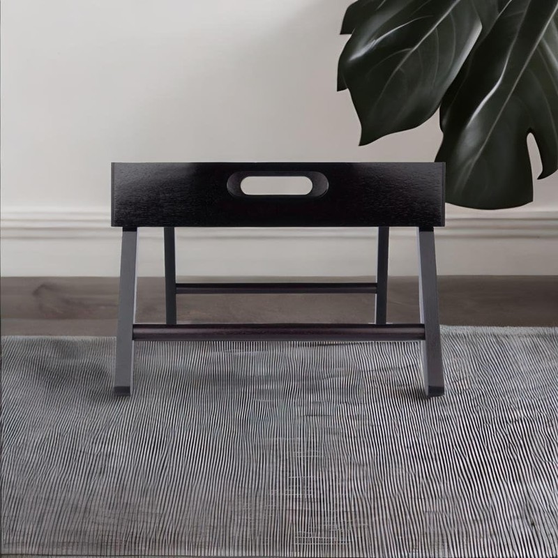 Ergode Elegant Wood Bed Tray - Foldable Legs, Dark Espresso