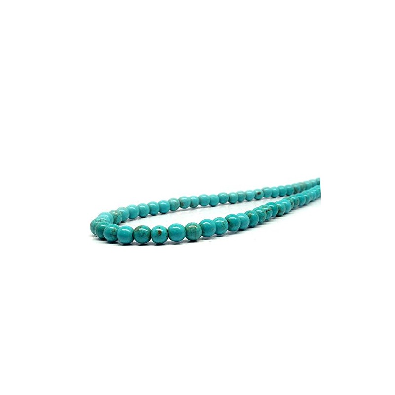 [SION] Natural Stone Power Stone Necklace Turquoise Emerald Kneaded Approx.