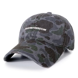 Eoslya Men's Camo Baseball Cap – Classic Embroidered Adjustable Hat, Breathable Cotton, Wide Brim, Stylish Outdoor Sports Cap