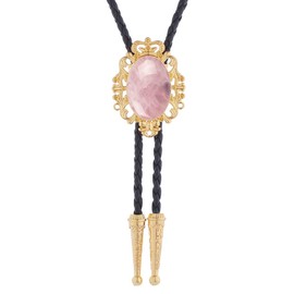 GelConnie Bolo Tie for Women Cowboy Necklace for Men Bolo Tie Pink Turquoise Celtic Bola Bolo Tie Wedding Necklace for Men Western Cowboy Necktie