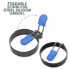 Egg Ring 2-Pack Stainless Steel Egg Rings with Anti-Scald Folding