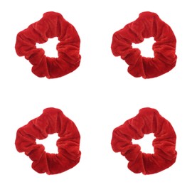 Zac's Alter Ego Set of 4 Value Velvet Hair Scrunchies - Basic Hair Accessory