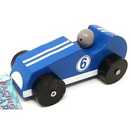 MAJIGG Wooden Racing Cars 12cm (colour sent at random)