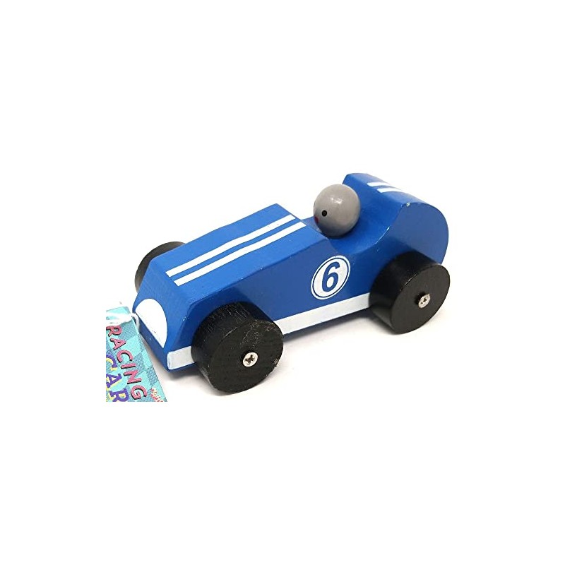 MAJIGG Wooden Racing Cars 12cm (colour sent at random)
