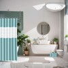 IMAVO Blue Bathroom Set,26Pcs Bathroom Accessories Set with Shower Curtain