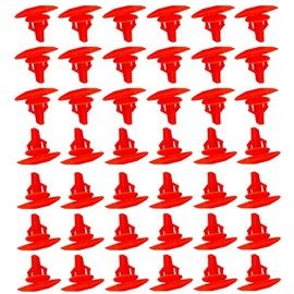 XMHF 100Pcs Universal Auto Fasteners Weatherstrip Retainer Clips Replacement for All Cars Red