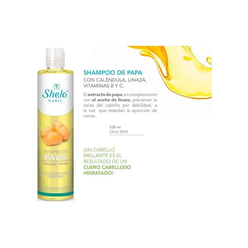 Shampoo Acondicionador Papa Sheló Reduce Canas