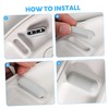 TEHAUX 10pcs Toilet Seat Gasket Bumper Pad for Raised Toilet
