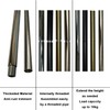 HALIGATE Brushed Nickel M10 Threaded Extension Rod for Pendant Light,