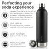 Nordiqo Stainless Steel Bubble Bottle 1 Litre Compatible with Aarke