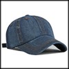 White Fang CA821 Denim Cap, Logo, English Letters, Hat, Running,