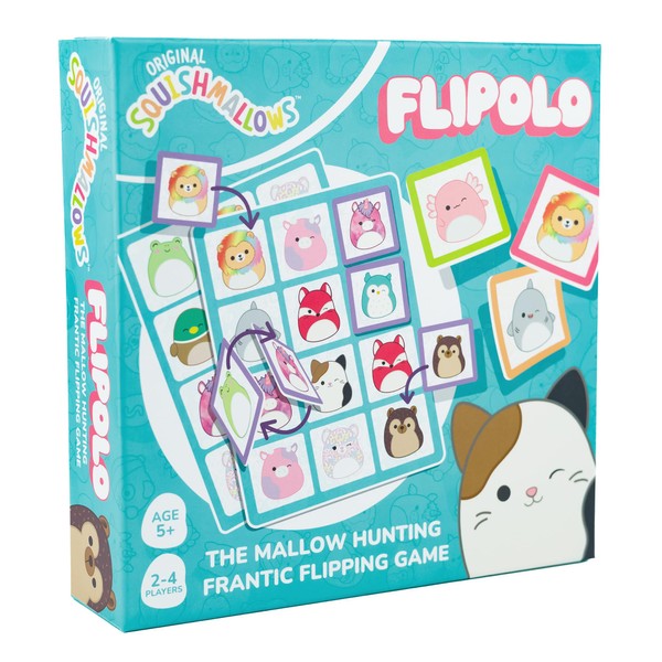 IDEAL | Squishmallows Flipolo game: The Frantic Flip Matching game
