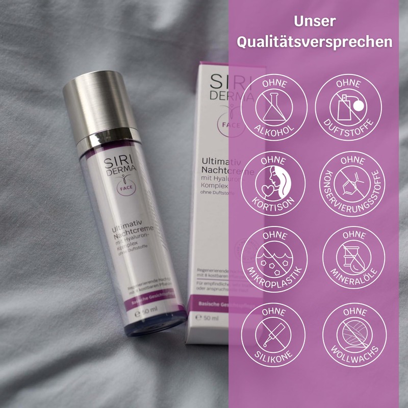 SIRIDERMA Ultimate Night Cream | Basic Anti-Ageing Face Cream |
