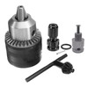 3 Jaw Drill Chuck 1/16‑1/2in with Tightening Key for Impact