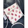 COACH CAQ09 Mini Rowan File Bag With Strawberry Print Coated