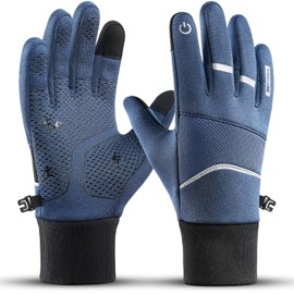 Vilico Thermal Winter Gloves for Women, Winter Cycling Gloves for Men, Motorcycle Gloves for Women, Winter, Cálidos and Non-Slip Touch Gloves, Used for Bikes, Running