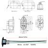2PCS IEC 320 C14 Panel Mount Plug Adapter, AC 250V