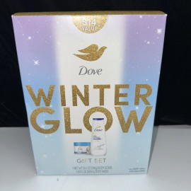 Dove WINTER GLOW Gift Set-Deep Moisture BODY WASH AND BODY SCRUB--CHRISTM