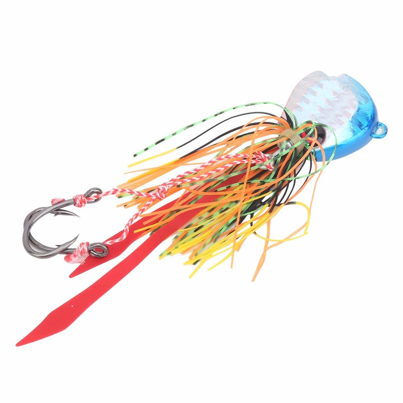 4Pcs 65g Fishing Artificial Baits Silicone Skirts Lures with Hook