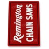 Tinworld Tin Sign: Remington Chain Saws Retro Tools Equipment Store