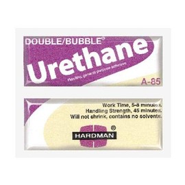 Hardman/Kalex #04024 - Double Bubble Urethane Adhesive Purple/Beige-Label A85 Flexible Water-Resistant - 5-Pack