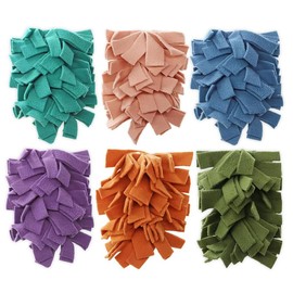 6 Layer Fleece Duster Refills for Swiffer Hand Duster, Zero Waste, Reusable and Washable Replacement Dusters for Cleaning Ceiling Fan Hardwoods (6 Pack-Multicolour-A) - Color: 6 Pack-multicolour-b