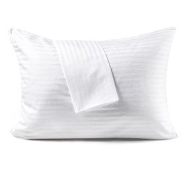 FAUNNA Pillowcases 50 x 80 cm, Set of 6 - 100% Cotton, Breathable and Noiseless, with Concealed Zip, Oeko-Tex Certified Bed Pillowcases