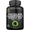 Sea Moss Complex 14,000mg Extract Including Bladderwrack & Burdock Root - 120 High Strength Capsules Providing 120 Day Supply - North Atlantic Irish Sea Moss Supplement - Vegan & UK Made