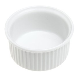 Pillivuyt Classic 2 ounce Pleated Ramekin, Set of 6, White