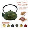 900ml Small Cast Iron Tea Kettle, SECHUDO Teapot Coated with
