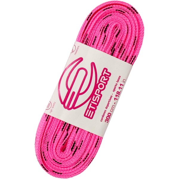 Pair of professional flat laces, for hockey, ice boots, line