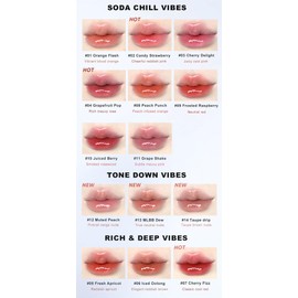 Judydolll Ice Watery Lip Gloss, Ice Iron Tinted Lip Tint, Jelly Hydrating Lip Gloss, Long-Lasting Lightweight Lip Tint (#04)