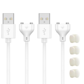 XdealCozyxc 2PCS 2 PIN 0.8M Replacement Charging Cord for Appliances with Magnetic Charging Ports (9mm/0.35in)