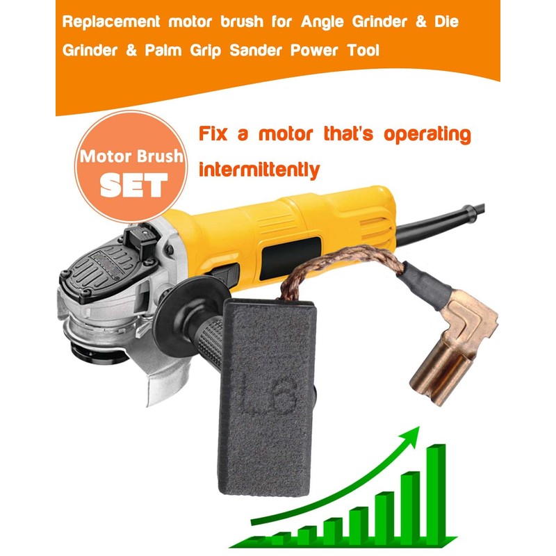 4 Pcs Carbon Motor Brush Compatible with DeWalt DWE4120 /