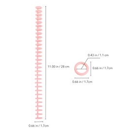 TEHAUX 24 Piezas De Anillas De Encuadernación Insertos De Para Encuadernación De Hojas Sueltas Encuadernación De Libros Peines De Encuadernación Peine De Encuadernación