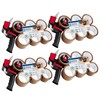 DECO EXPRESS Packaging Tape Dispenser Tape Gun and 6 Rolls