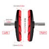 CNCLOL Bike V Brake Pads, Bicycle V Brake Blocks，55/70mm Cantilever