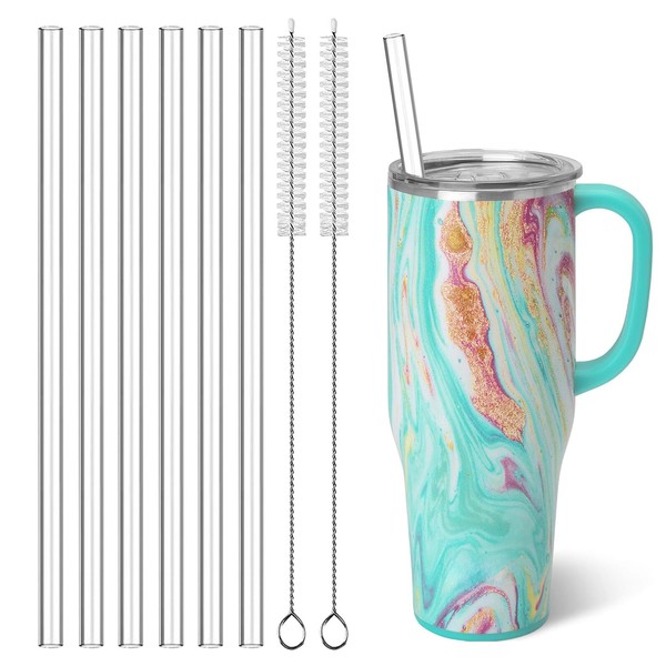 6Pcs Replacement Straws Compatible with Swig Life 40 oz &