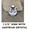 Fashion Jewelry CAT MOON FACE OCCULT PAGAN EYE HEAD Pendant
