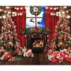 10x8ft Christmas Window Wonderland Large Backdrop Photography Snowy Winter Fireplace