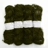 100g Recycled Sari Silk Yarn Hand-spun Olive Green Soft Yarns