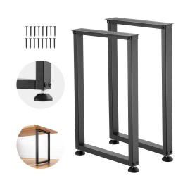 29.1\" H X 17.7\" W Heavy Duty Home Furniture Legs Square Steel Modular Design Easy Assembly 2204 Lbs Max Load 2204 Lbs Max LoadTable Leg Type: Square, size: Size 28x17.7 inch