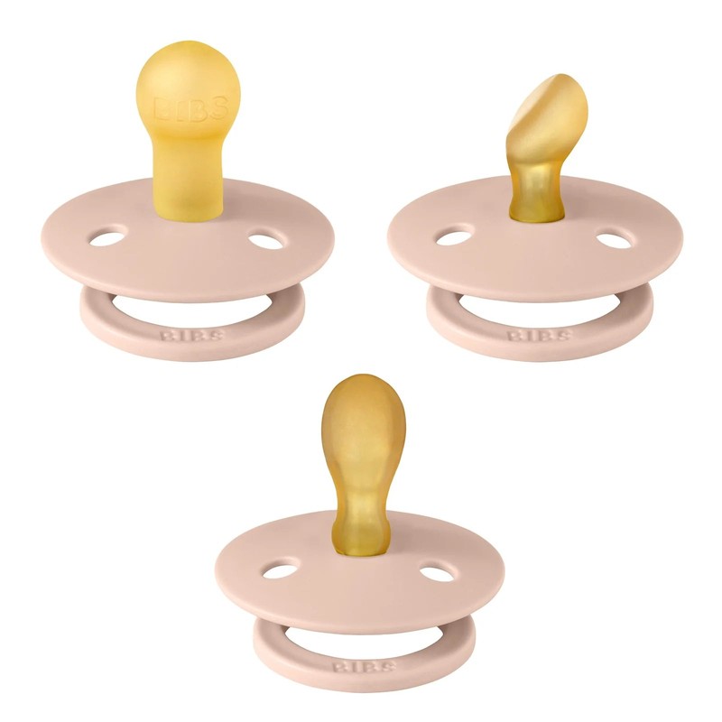 Bibs Natural Dummy Pacifier - Try It 3 Pack Anatomical,