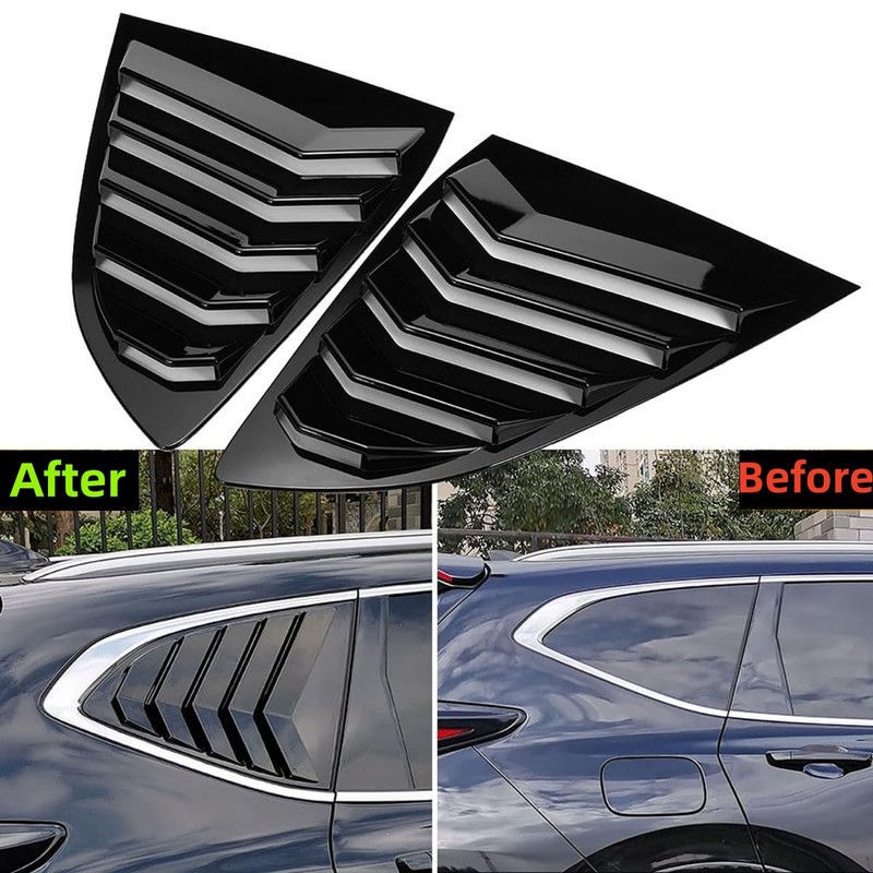 MUTUSAISI Rear Side Window Louvers Air Vent Scoop Louver Fit