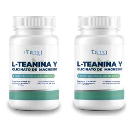 L- Teanina Y Glicinato De Magnesio 500 Mg -200 Cápsulas Pack