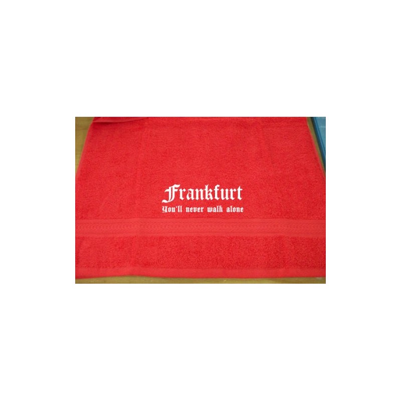 Frankfurt – You'll Never Walk Alone – Bath Towel, multicolour,